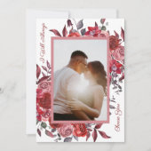 ロマンチックなフローラ写真愛するバレンタインデー シーズンカード (正面)