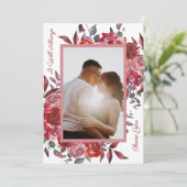 ロマンチックなフローラ写真愛するバレンタインデー シーズンカード (スタンド正面)