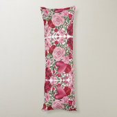 ロマンチックなフローラ抱き枕 ボディピロー (裏面 (縦))