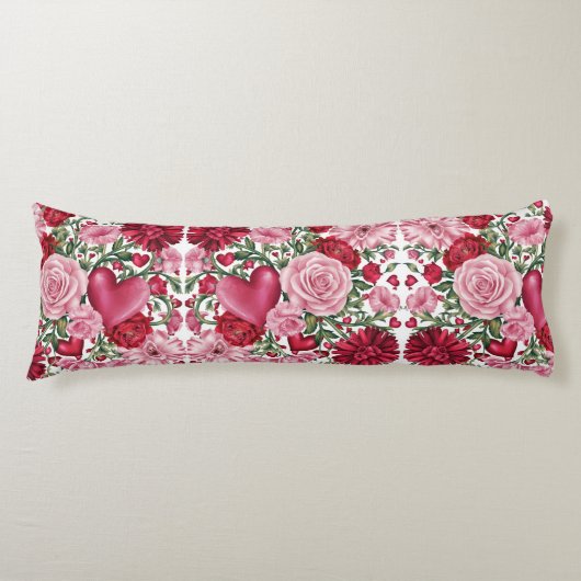 ロマンチックなフローラ抱き枕 ボディピロー (正面)