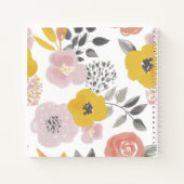 ロマンチックなフローラ私たちの物語の記憶カップル ノートブック (裏面)