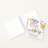 ロマンチックなフローラ私たちの物語の記憶カップル ノートブック (内部)