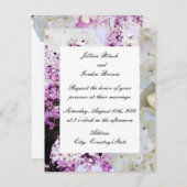 ロマンチックなフローラ結婚式招待状 招待状 (正面/裏面)