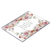 ロマンチックなフローラ記念日の贈り物 ノートブック (左側)