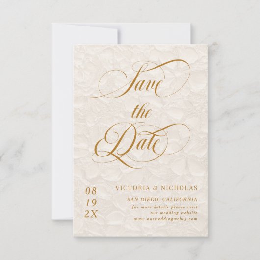 ロマンチックなフローラ セーブザデート (正面)