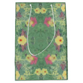 ロマンチックなフローラ「ハッピーバースデー」 ミディアムペーパーバッグ (正面)