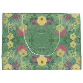 ロマンチックなフローラ"ハッピーバースデー"中抱き枕 ラージペーパーバッグ (裏面)