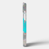 ロマンチックなフローラ/花柄の青い赤の芸術 Case-Mate iPhoneケース (裏面 / 左)
