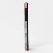 ロマンチックなフローラ/花柄の青い赤の芸術 Case-Mate iPhoneケース (裏面/左)