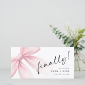 ロマンチックなブックマーク エレガントなスクリプト 最後に写真 セーブザデート (スタンド正面)