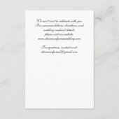 ロマンチックなブライダル結婚スケッチのエンクロージャカード エンクロージャーカード (裏面)