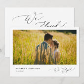 ロマンチックなブラックスクリプト,, 結婚式の秘密の誓い 招待状 (正面/裏面)