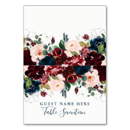 ロマンチックなブルゴーニュとブルーウッドランドの護衛カード テーブルナンバー