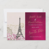 ロマンチックなブルゴーニュのパリ 春 セーブザデート (正面)