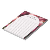 ロマンチックなブルゴーニュのラヌカルスが並パーソナライズされたぶ ノートパッド (回転)