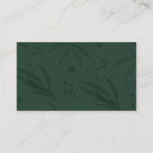 ロマンチックなブルゴーニュ+ピーチ結婚フローラズWebサイトE エンクロージャーカード (裏面)