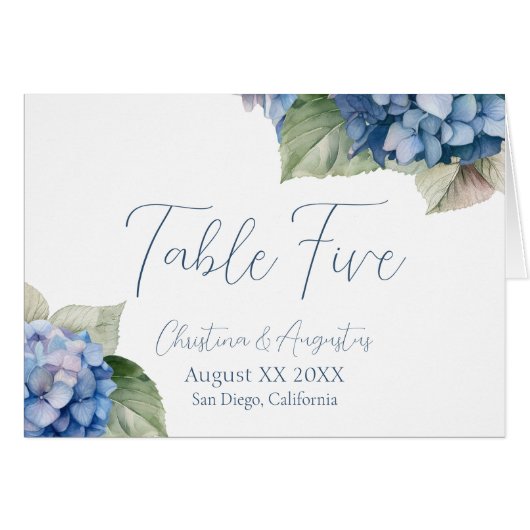 ロマンチックなブルーウォーターカラーアジサイの花 (正面横)