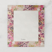 ロマンチックなブーケホットピンクブラック結婚ズ プレイスカード (外部開封)