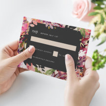 ロマンチックなブーケホットピンクブラック結婚金ゴールド