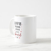 ロマンチックなプレゼント コーヒーマグカップ (正面左)