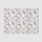 ロマンチックなプレ花嫁の白い花の木のウェディング 薄葉紙 (正面)
