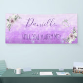 ロマンチックなプロポーザルのサインを私と結婚するか 横断幕