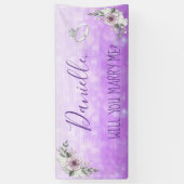 ロマンチックなプロポーザルのサインを私と結婚するか 横断幕