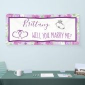 ロマンチックなプロポーザルのサインを私と結婚するか 横断幕 (トレードショー)