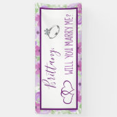 ロマンチックなプロポーザルのサインを私と結婚するか 横断幕 (縦)