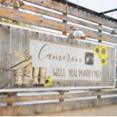 ロマンチックなプロポーザルのサインを私と結婚するか 横断幕