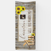 ロマンチックなプロポーザルのサインを私と結婚するか 横断幕 (縦)