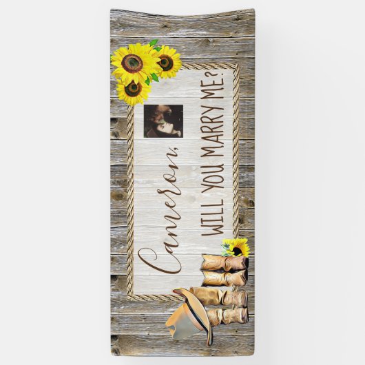 ロマンチックなプロポーザルのサインを私と結婚するか 横断幕 (縦)