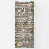 ロマンチックなプロポーザルのサインを私と結婚するか 横断幕 (縦)