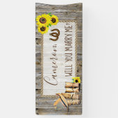 ロマンチックなプロポーザルのサインを私と結婚するか 横断幕 (縦)