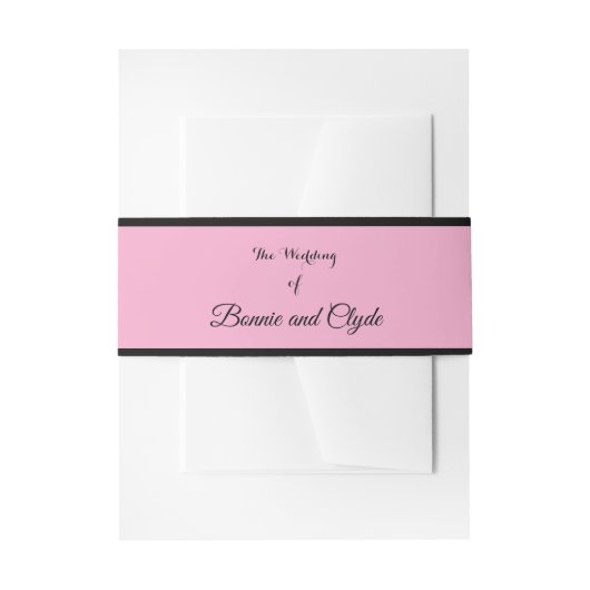 ロマンチックなベリーバンドラップ結婚式招待状 招待状ベリーバンド (正面例)