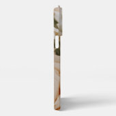 ロマンチックなベージュバライニシャルガーリー iPhoneケース (右側面)