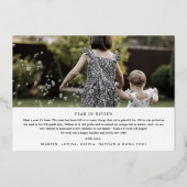 ロマンチックなホイルメリークリスマス7フォトコラージュ 箔シーズンカード (裏面)