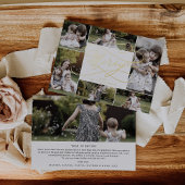 ロマンチックなホイルメリークリスマス7フォトコラージュ 箔シーズンカード