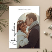 ロマンチックなホリデー カップルのホリデー カード