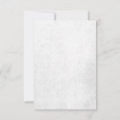 ロマンチックなホワイトピンク結婚フローラの応答カード 出欠カード (裏面)