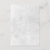 ロマンチックなホワイトピンク結婚フローラの詳細カード エンクロージャーカード (裏面)