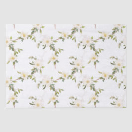 ロマンチックなホワイト結婚フローラ 薄葉紙