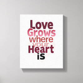 ロマンチックなホームデコール キャンバスプリント