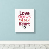 ロマンチックなホームデコール キャンバスプリント (インサイチュ (ウッドフロア))