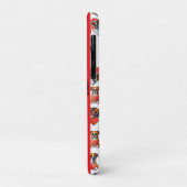 ロマンチックなボクサー犬と赤いハートの水彩 Case-Mate iPhoneケース (裏面/左)