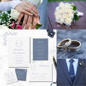 ロマンチックなボタニカル結婚クレスト プログラム