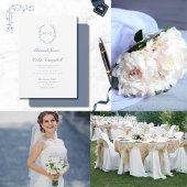 ロマンチックなボタニカル結婚クレスト 招待状