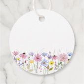 ロマンチックなボホガーデンワイルドフラワーありがとう フェイバータグ (裏面)