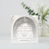 ロマンチックなボホボタニカルアーチリハーサルディナー 招待状 (スタンド正面)