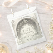 ロマンチックなボホボタニカルアー結婚チーズ フェイバーバッグ (クリップ留めされた状態)